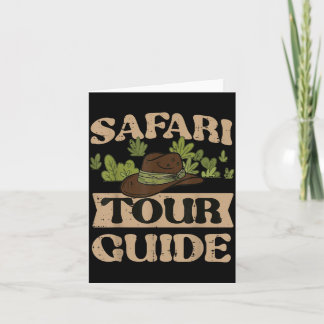 Safari Tour Guide Costume Jungle Zoo Wildlife Men Card