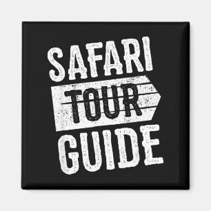 Safari Tour Guide Shirt Kids Funny Halloween Magnet