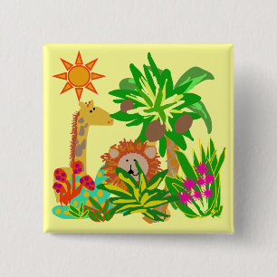 Safari Tshirts and Gifts 15 Cm Square Badge