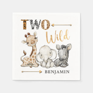 Safari Two Wild Birthday Napkins
