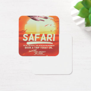 Safari vintage adventure poster.