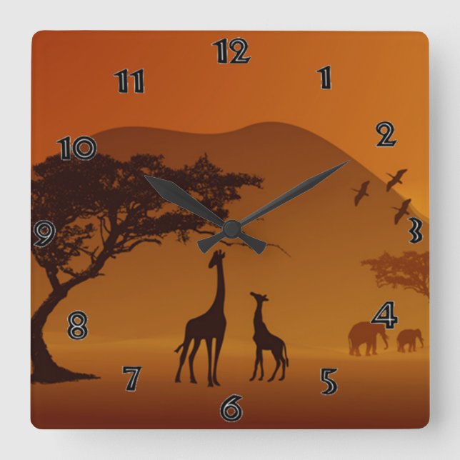 Safari Wall Clock (Front)