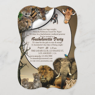 Safari Weekend Bachelorette Party Invitation