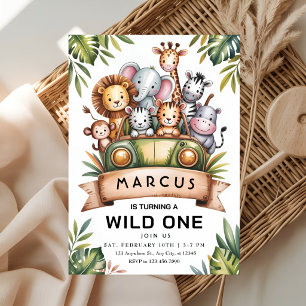 Safari Wild Adventure Party Invitation