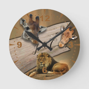 Safari Wildlife Clock