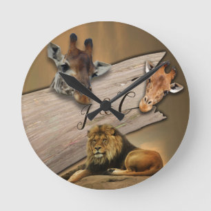 Safari Wildlife Clock