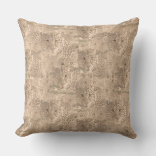 Safari Wildlife Destination Repeat Pattern Throw P Cushion