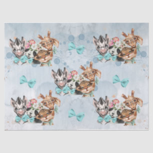 Safari wildone baby shower tissue paper