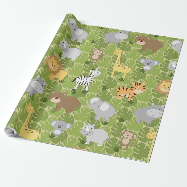 Safari Wrapping Paper (Unrolled)