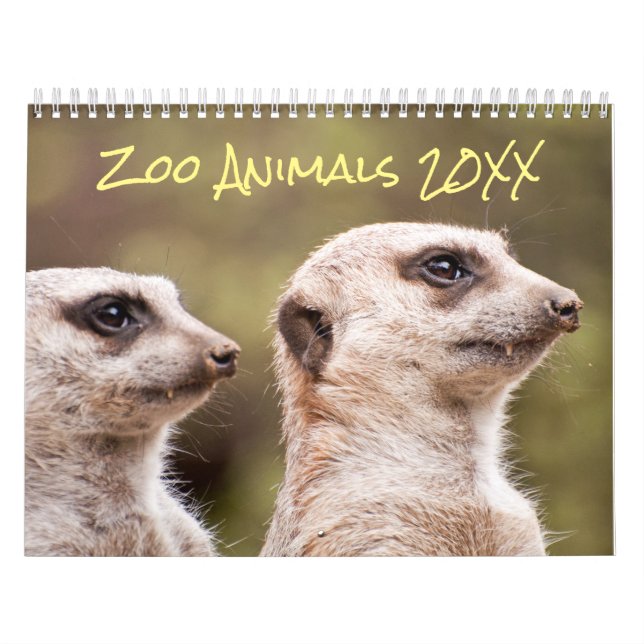 Safari Zoo Animals Photography Calendar (Cover)