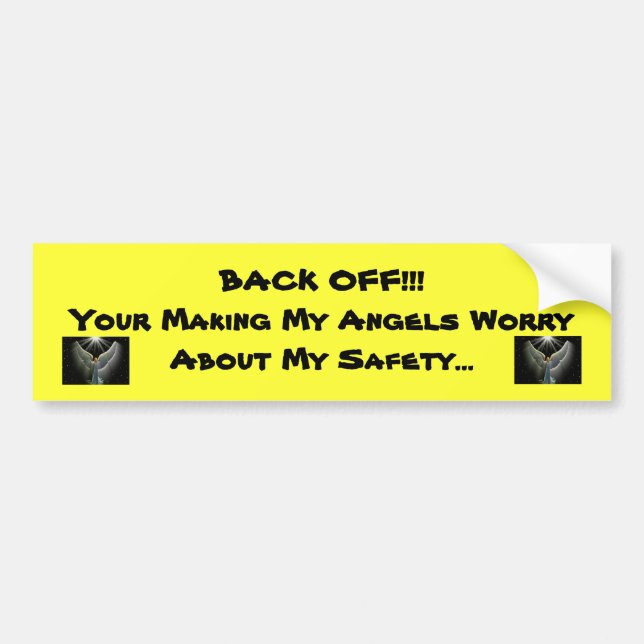 Safe Angels Bumper Sticker (Front)