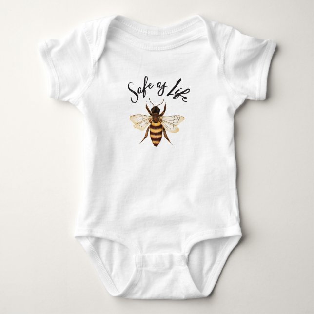 Safe as Life Baby Bodysuit (Front)