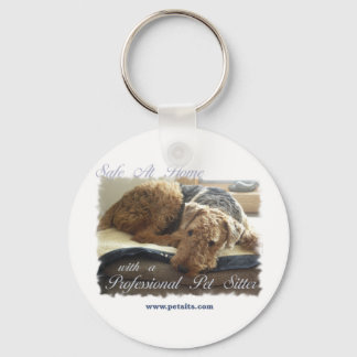 Safe At Home with a Professional Pet Sitter Key Ring
