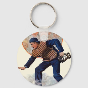 Safe at the Plate Key Ring