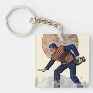 Safe at the Plate Key Ring
