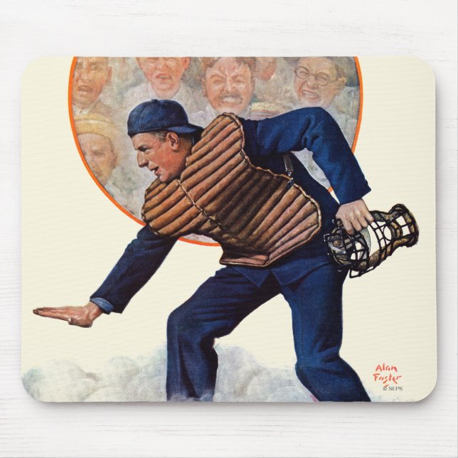 Safe at the Plate Mouse Pad (Front)