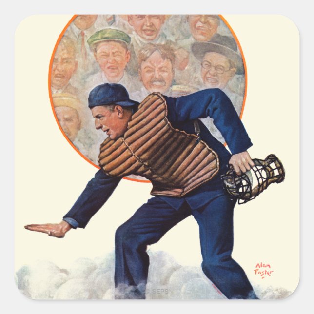 Safe at the Plate Square Sticker (Front)