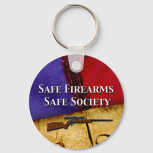 Safe Firearms, Safe Society Key Ring