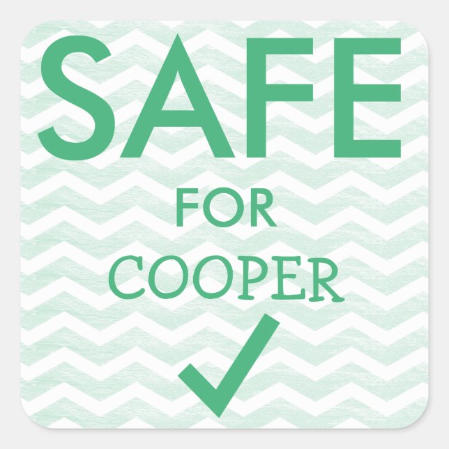 Safe Food Stickers for Special Diets (Front)