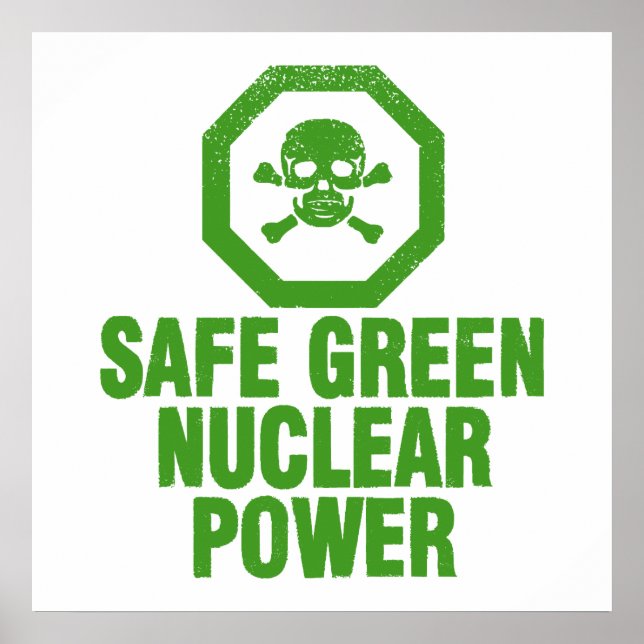 Safe Green Nuclear Power Poster (Front)