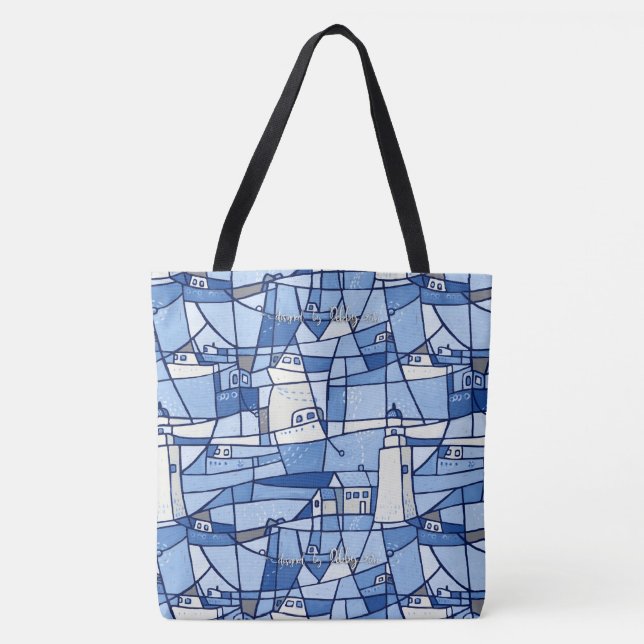 Safe Harbour All Over Tote Bag (Front)