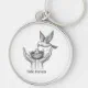 Bird Ringing Drawing Safe Haven - Bird in Human Hands Nature Art Market Key Ring | Zazzle