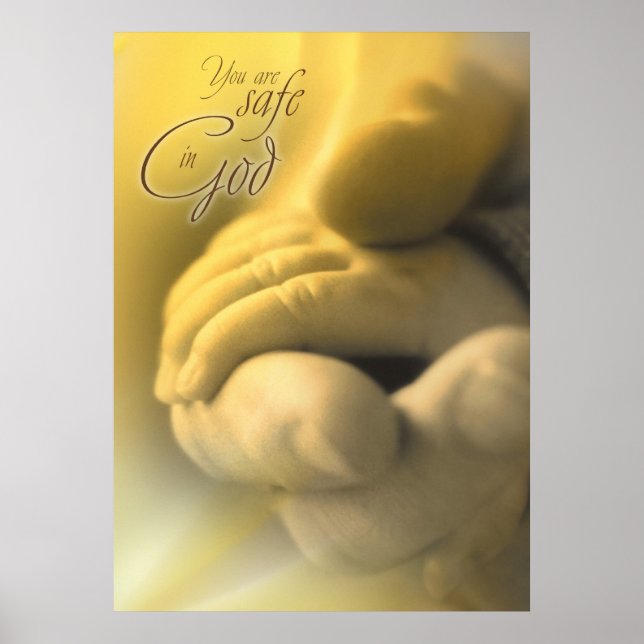 SAFE IN GOD - Christian Religious Poster (Front)