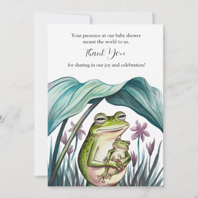 Safe in Mummy's Arms Thank You Card (Front)