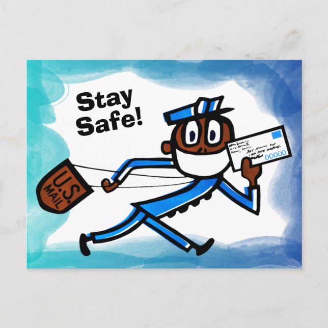 Safe Mail Carrier Postcard (Front)