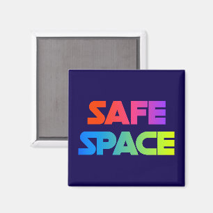 SAFE SPACE – Bold Rainbow Magnet