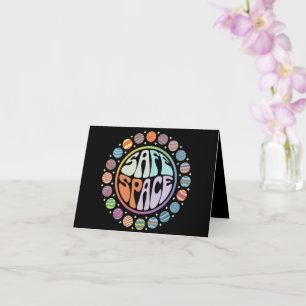 Safe Space LGBTQ Friendly Pride Support Proud Ally Card