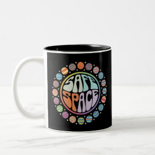 Safe Space LGBTQ Friendly Pride Support Proud Ally Two-Tone Coffee Mug