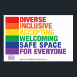 Safe Space Poster<br><div class="desc">Safe Space Poster by True Colours United</div>