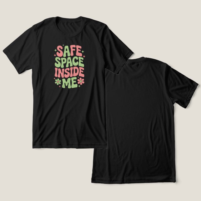 Safe Space Self-Care  Tri-Blend Shirt (Design Front & Back)