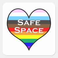 Safe Space Square Sticker