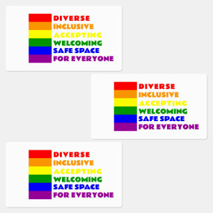 Safe Space Sticker LGBTQ+ decal