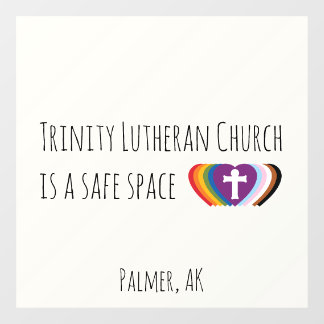 Safe Space Window Cling