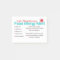 Safe Stickers- Post-It Pad Peanut/Tree Nut Allergy