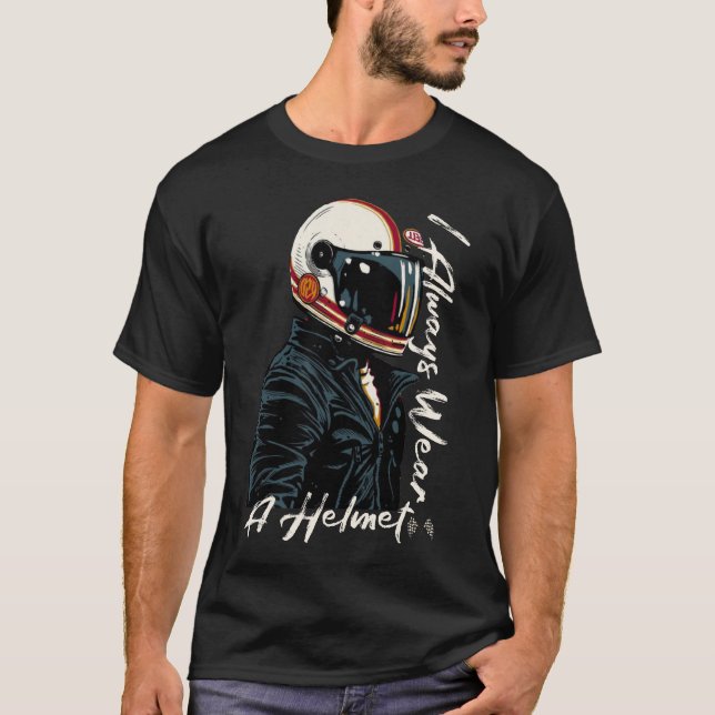 Safe & Stylish: Biker | Motorcycle T-Shirt (Front)