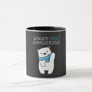 SAFE THE POLAR BEARS\CUTE AND WHITE POLAR BEAR MUG
