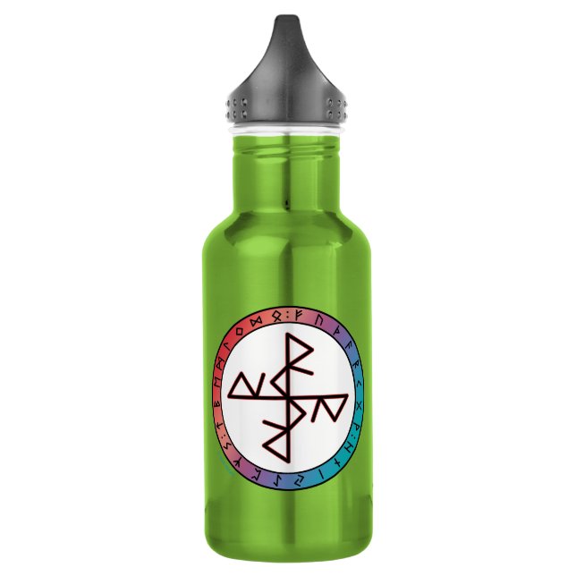 Safe Travels & Balance Bind Rune 532 Ml Water Bottle (Left)