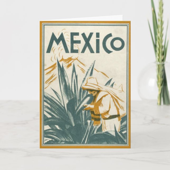 Safe Travels - Mexico Illustration Card (Front)