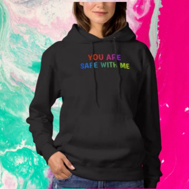 Safe With Me Hoodie – Pride Ally Wear (Creator Uploaded)