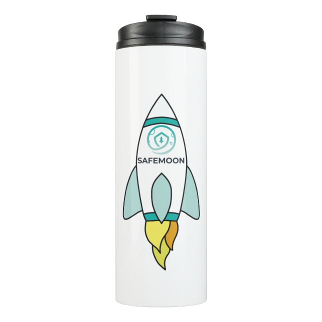 Safemoon To The Moon Rocket Thermal Tumbler (Front)