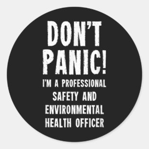 Safety And Environmental Health Officer Classic Round Sticker