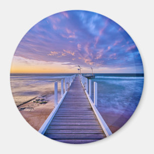 Safety Beach Jetty Sunset Magnet