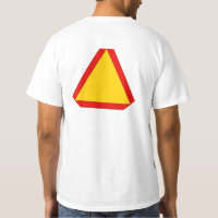 Safety Biking walking jogging Slow Moving Sign