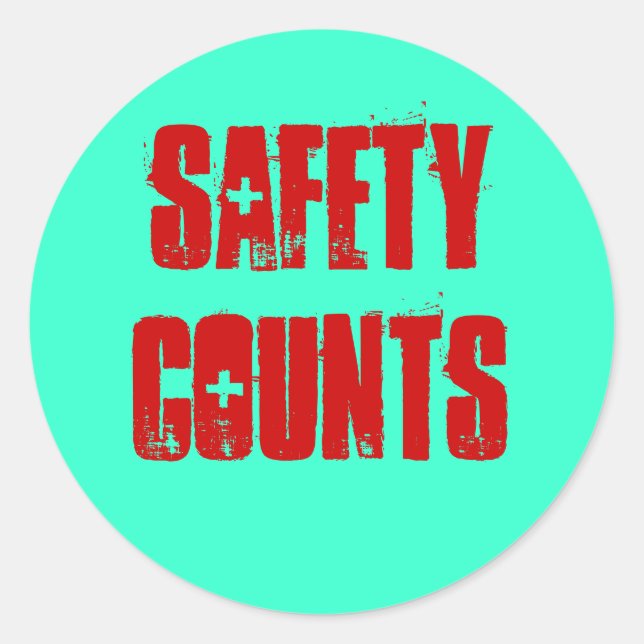 Safety Counts Stickers (Front)