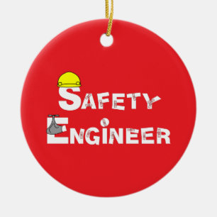 Safety Engineer Bandages Ceramic Ornament