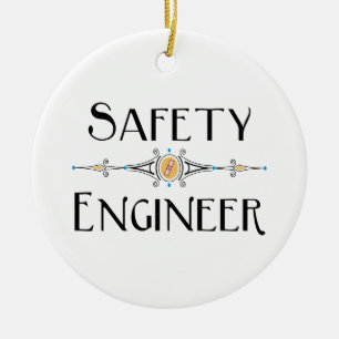 Safety Engineer Decorative Line  Ceramic Ornament